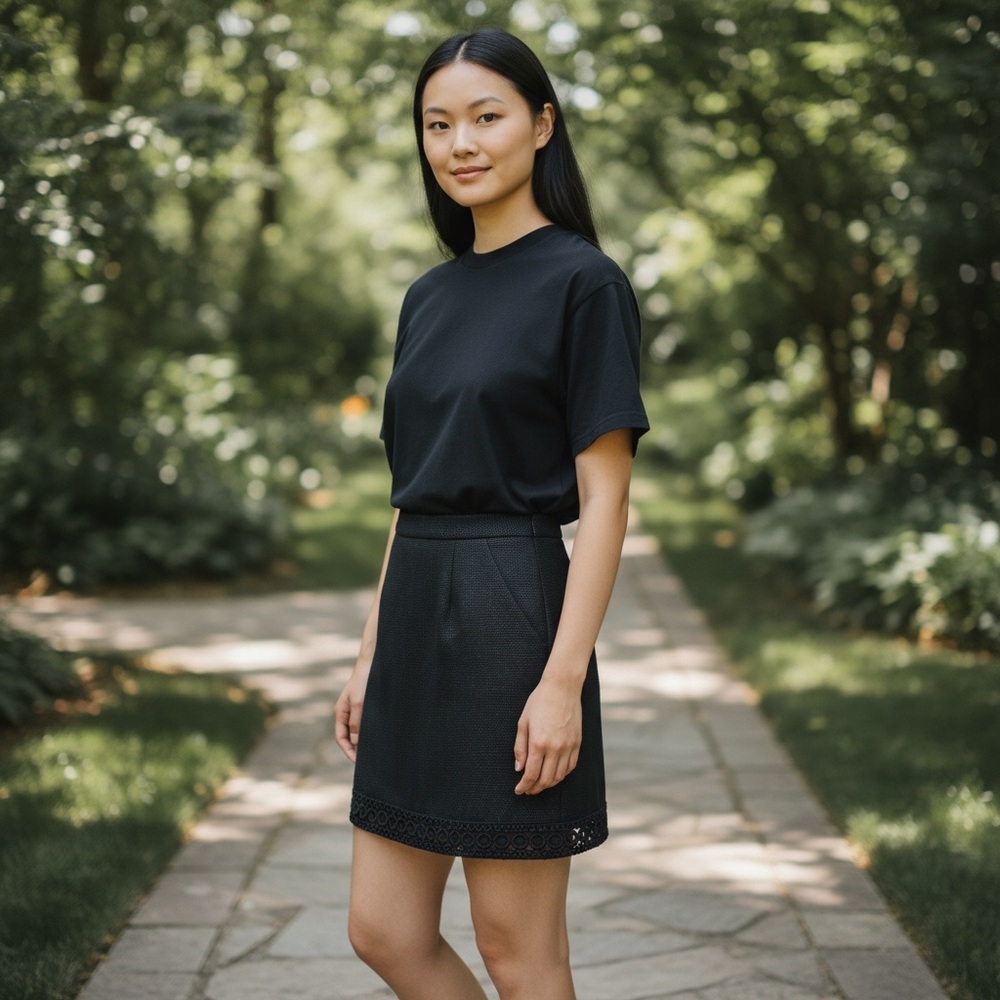 Nanette Lapore: Textured A-line Skirt